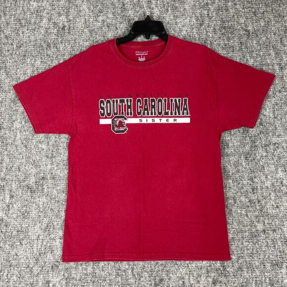 University South Carolina Shirt Mens Large Red Champion Sister Student Alumni - Picture 1 of 6